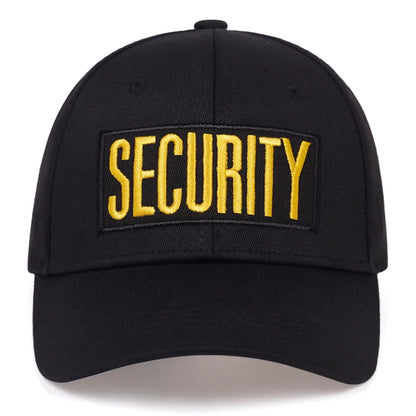 Unisex Seccurity Letter Embroidery Baseball Caps Spring And Autumn
