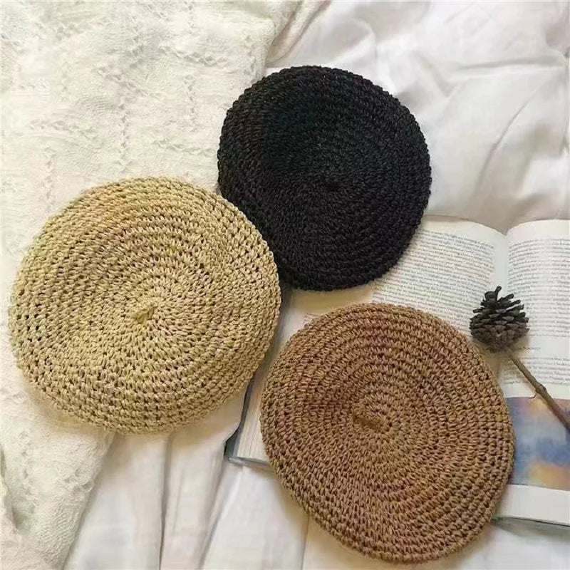 New Summer Solid Color Beret For Women