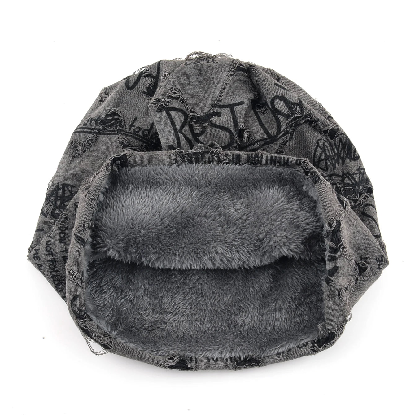 Letter Print Beanie Hat For Women Men Vintage