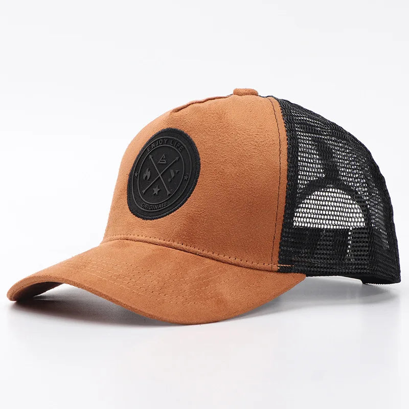 New Summer Mesh Baseball Cap Women Men Letter Patch Snapback Hat