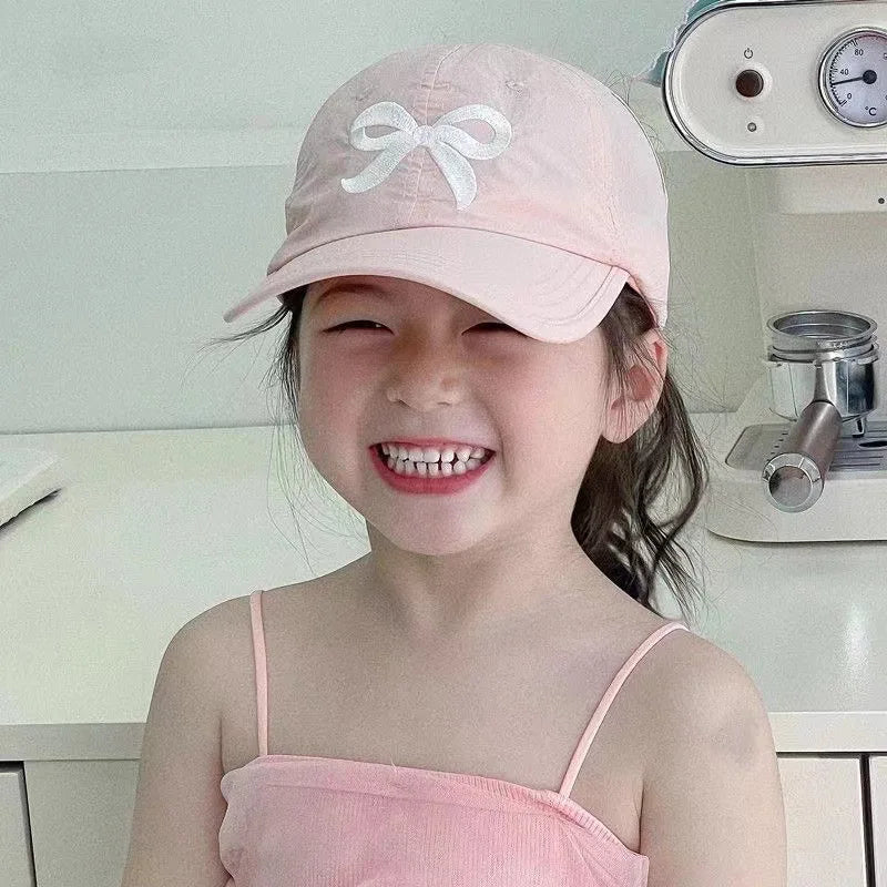 Kids Summer Hat Breathable Mesh Baseball Cap Adjustable Ponytail Sun Hat For Baby