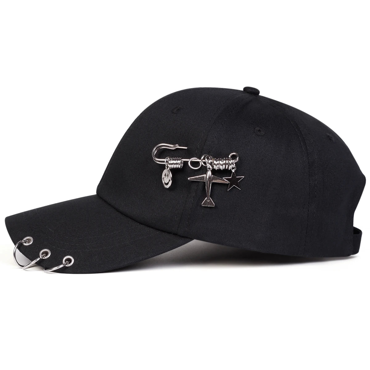 Unisex Iron Ring Baseball Caps Spring Autumn