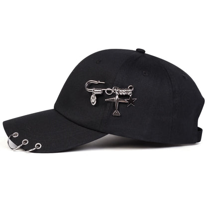 Unisex Iron Ring Baseball Caps Spring Autumn