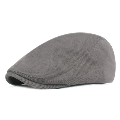 Men Classic One‑Piece Front Beret Newsboy Cap