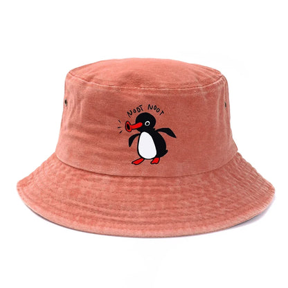Summer Penguin Bucket Hat Reversible Bob Men Women Cotton