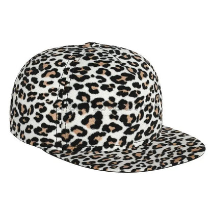 Leopard Print Baseball Cap Men Women Adjustable 3D Printed Snapback