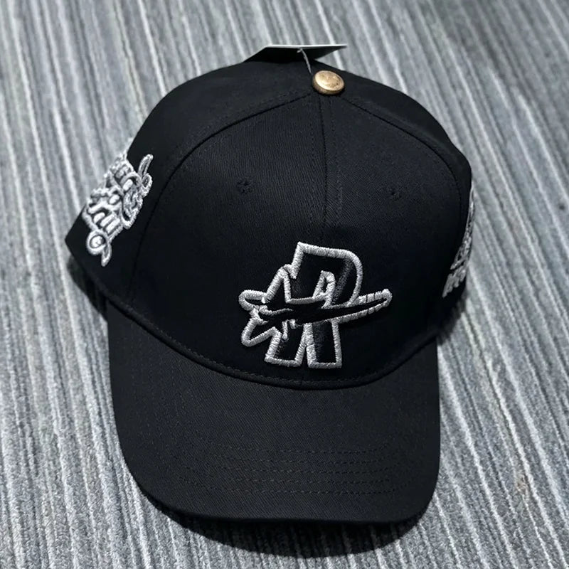Contrast Brim 3D Embroidered Rough Play Hats