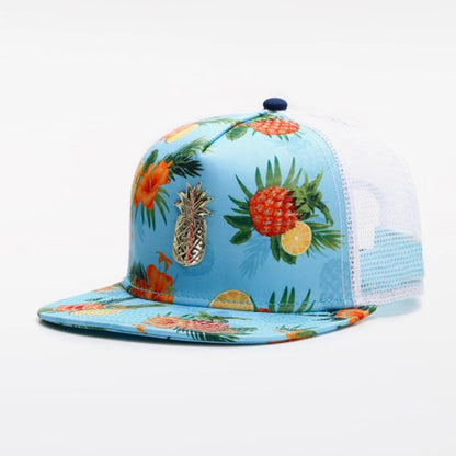 Fashion Hip Hop Hat Iron Tag Leather Checkered Pattern Adjustable Outdoor Adult Casual Sports Hat Baseball Cap