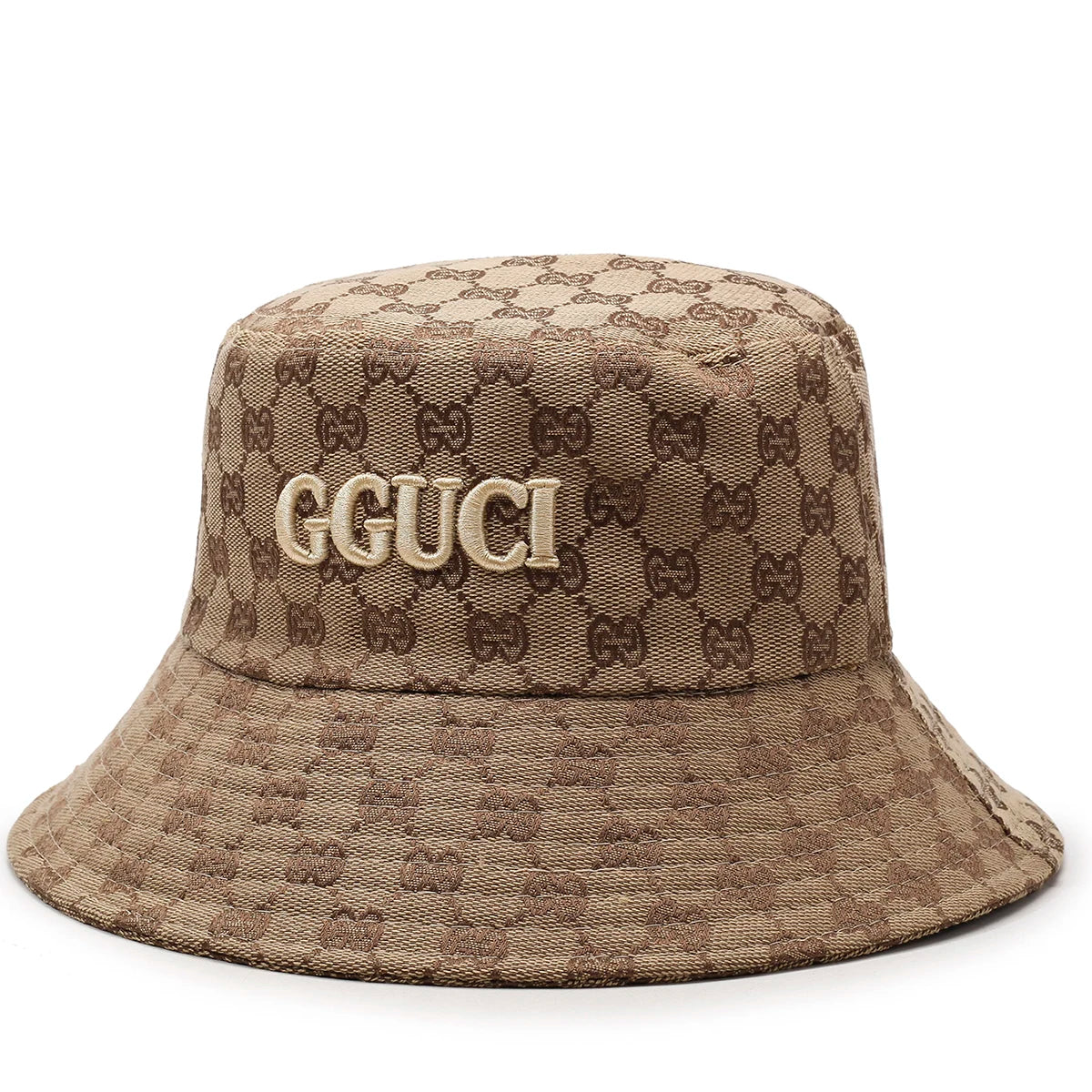 Unisex Black And White Embroidered Letters Personalized Bucket Hat