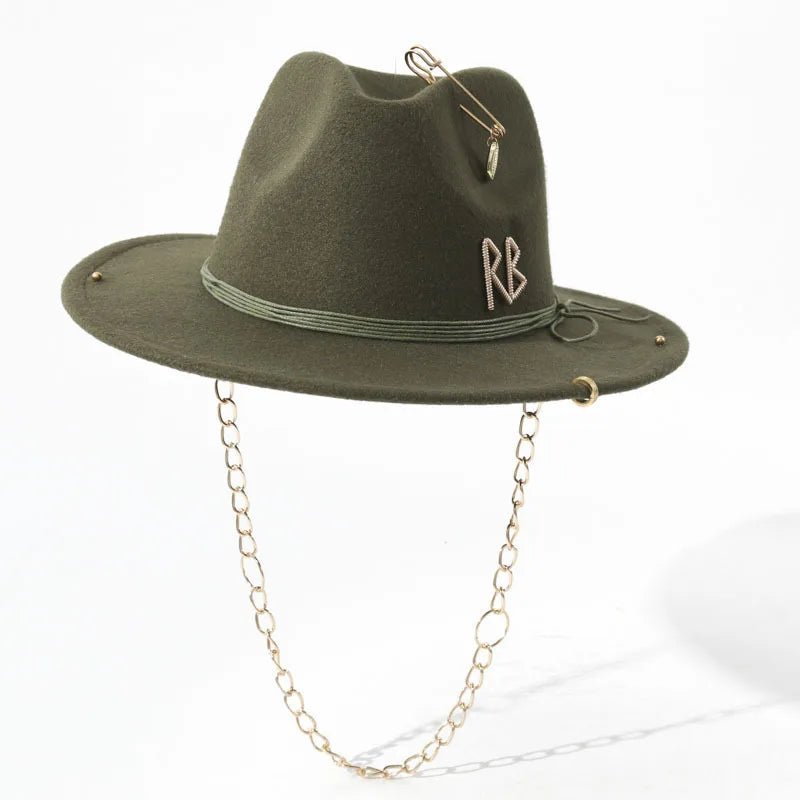 Women Luxury Designer Brand Church Hat