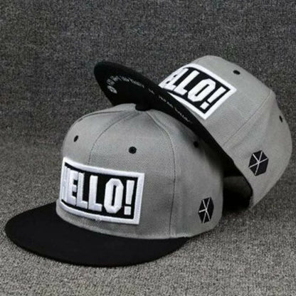 Men's Letter Embroidery Tide All-Match Flat Brim Baseball Cap Ladies Summer