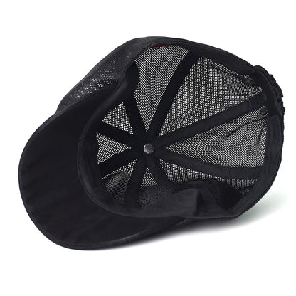 Summer Mesh Breathable Newsboy Caps Casual Outdoor Retro Beret Hats