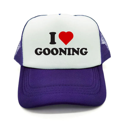 Funny I Love Gooning Baseball Caps Cool Summer Men Mesh