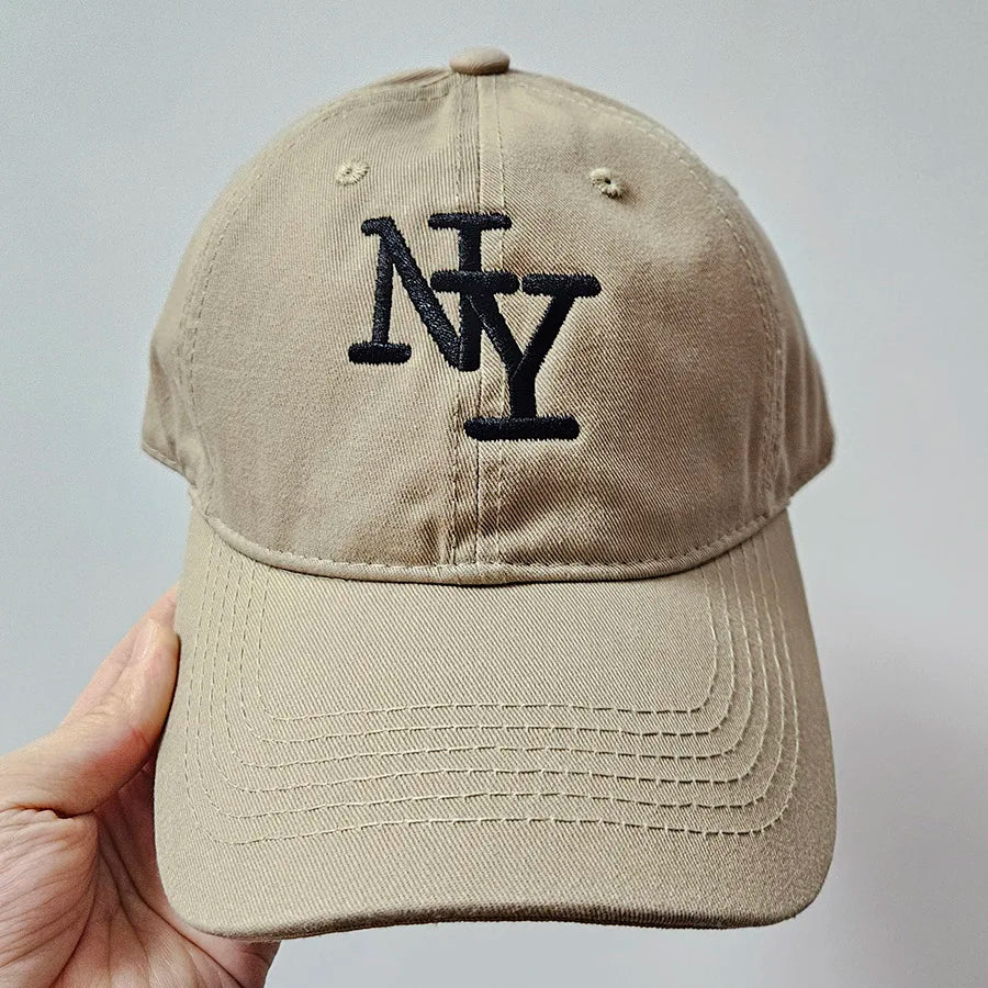 Embroidery NY Letters New York Baseball Cap For Men Soft Top Cotton
