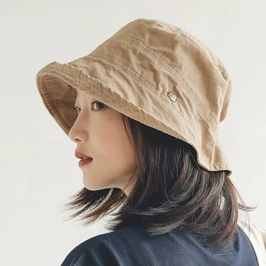 Fisherman Hats Sunshade Fabric Bucket Hat