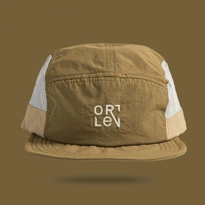 Breathable Mesh 5 Panel Baseball Cap Nylon Color Embroidered Adjustable