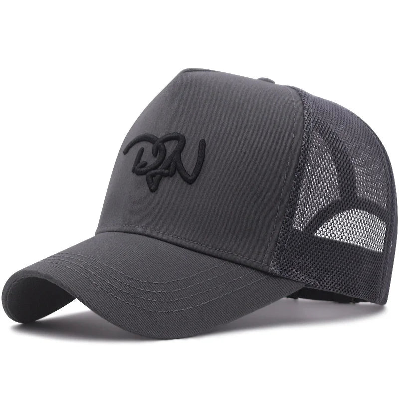 High Quality Summer Lady Mesh Sun Caps Male Large Snapback Hat Hard Cotton Women
