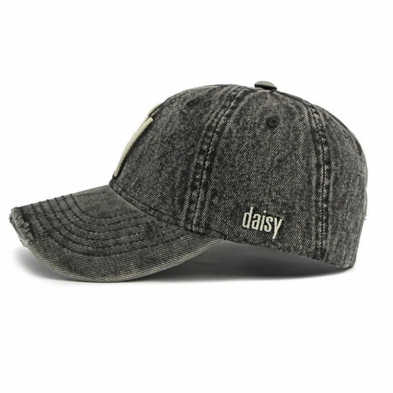 Korean Fashion Washed Denim Baseball Cap Soft Top