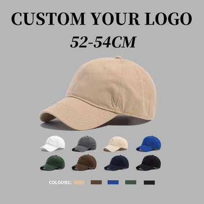 Custom Logo Kids 52-54cm Baseball Caps Men's
