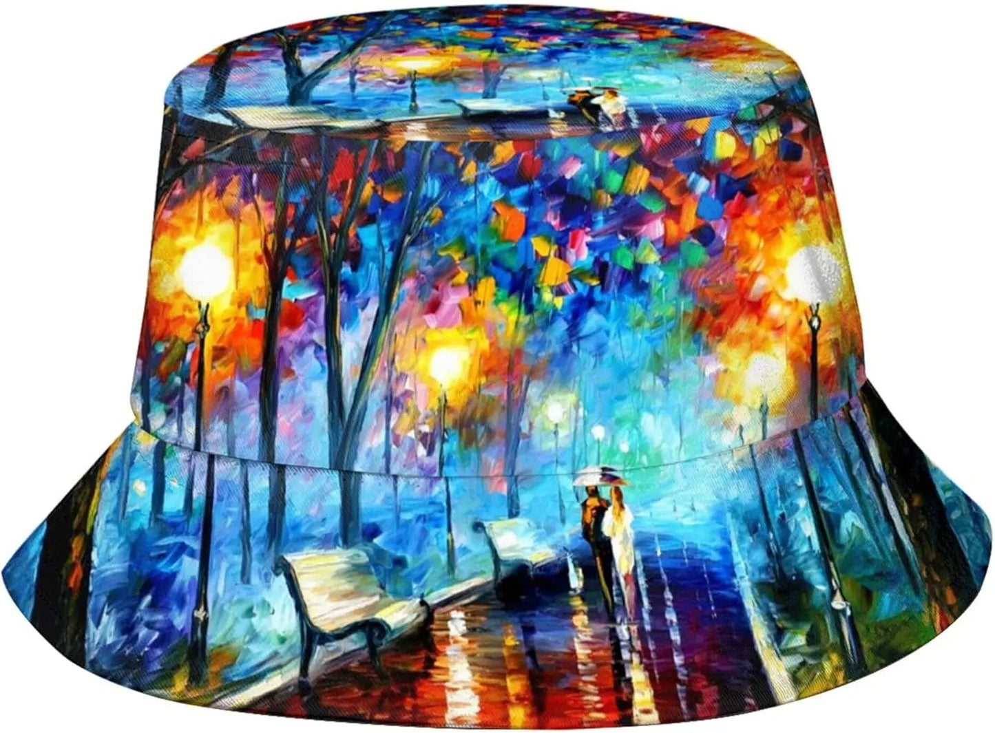 Irises 2 Van Gogh Bucket Hats for Women Men Fashion Summer Fisherman Cap