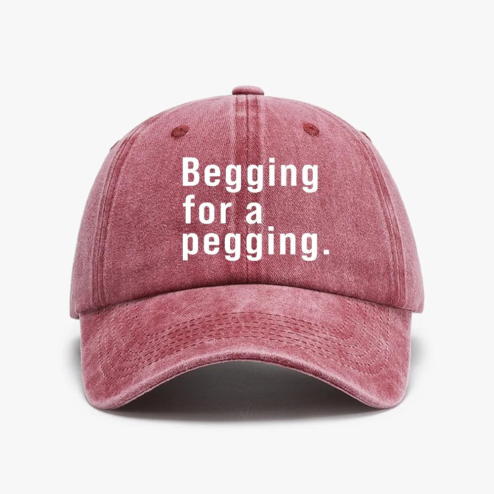 A Pegging Letter Baseball Cap