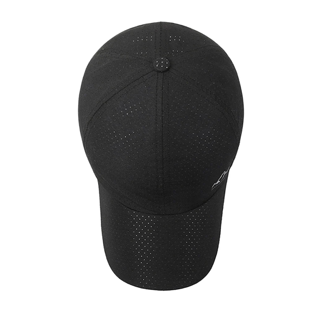 Fashion Quick Dry Summer Baseball Cap Breathable Adjustable Sports Cap UV Protection Trucker Cap Men Women