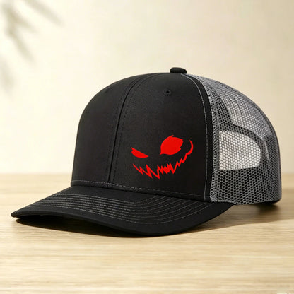 1PC Spooky Demon Smile Graphic Mesh Hat