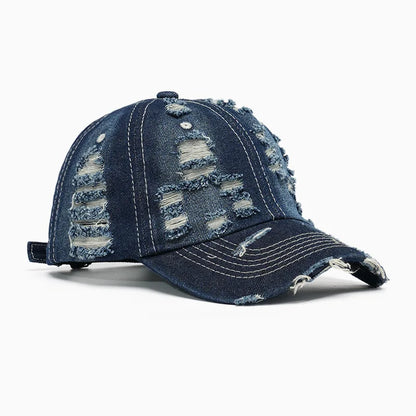 Spring And Summer Soft Top Distressed Washed Baseball Cap