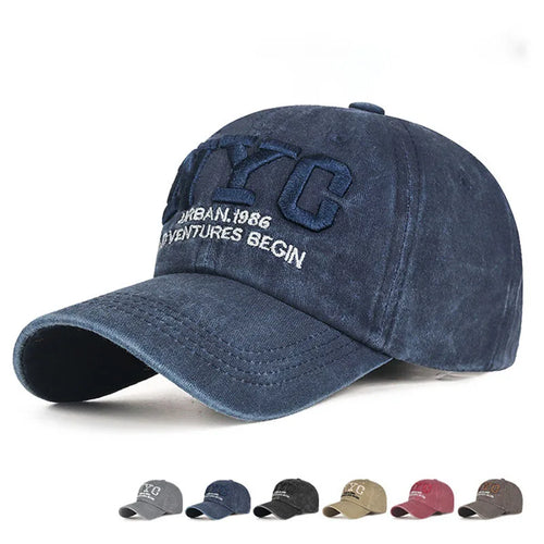 Vintage Washed Cotton Baseball Cap Men Women