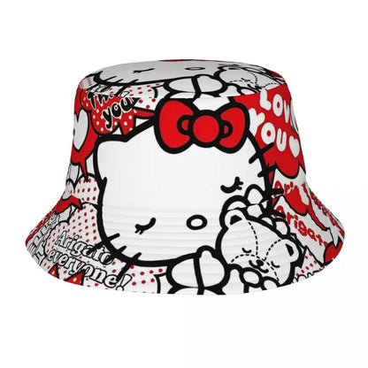 Kittys Leopard Bucket Hat Vocation Getaway Headwear Accessories Fisherman Cap