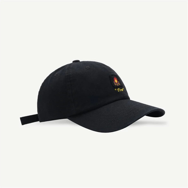 Women's Men's Cartoon Label Embroidery Baseball Cap Fashion Solid Color Dad Hat