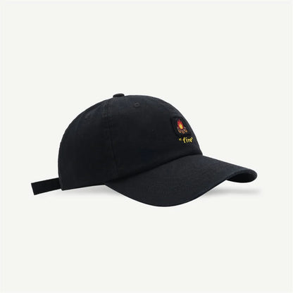 Women's Men's Cartoon Label Embroidery Baseball Cap Fashion Solid Color Dad Hat