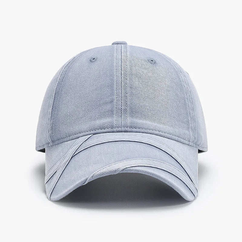 Japanese Retro Washed Distressed Denim Baseball Cap