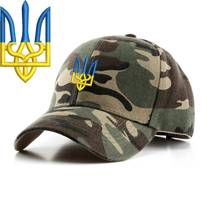 Embroidery Ukraine trident Symbol Spetsnaz Special Forces Men Women Boy Baseball Caps