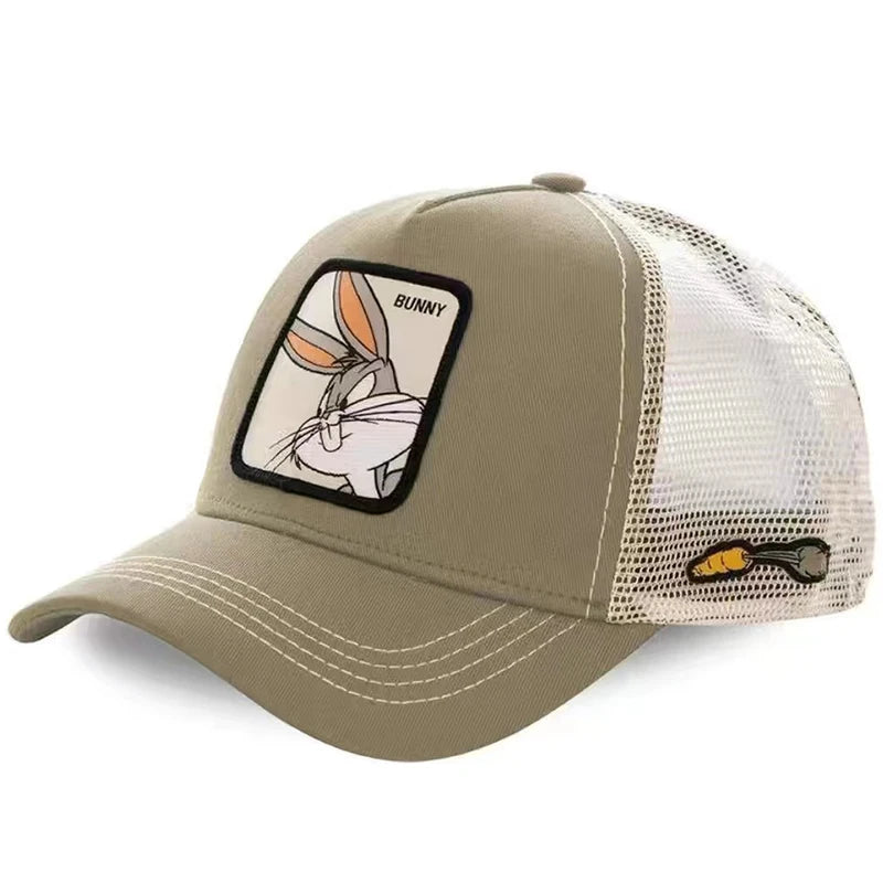 Cartoon Anime Baseball Cap Cute Embroidery Mickey Donald Duck Sun Hat