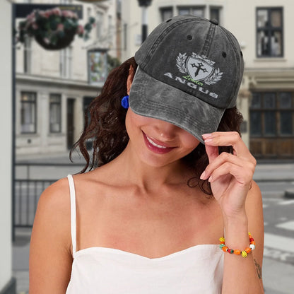 Vintage Washed Baseball Cap Unisex Distressed Snapback Hat Grey Cross Shield Embroidered Adjustable Dad Hat Streetwear