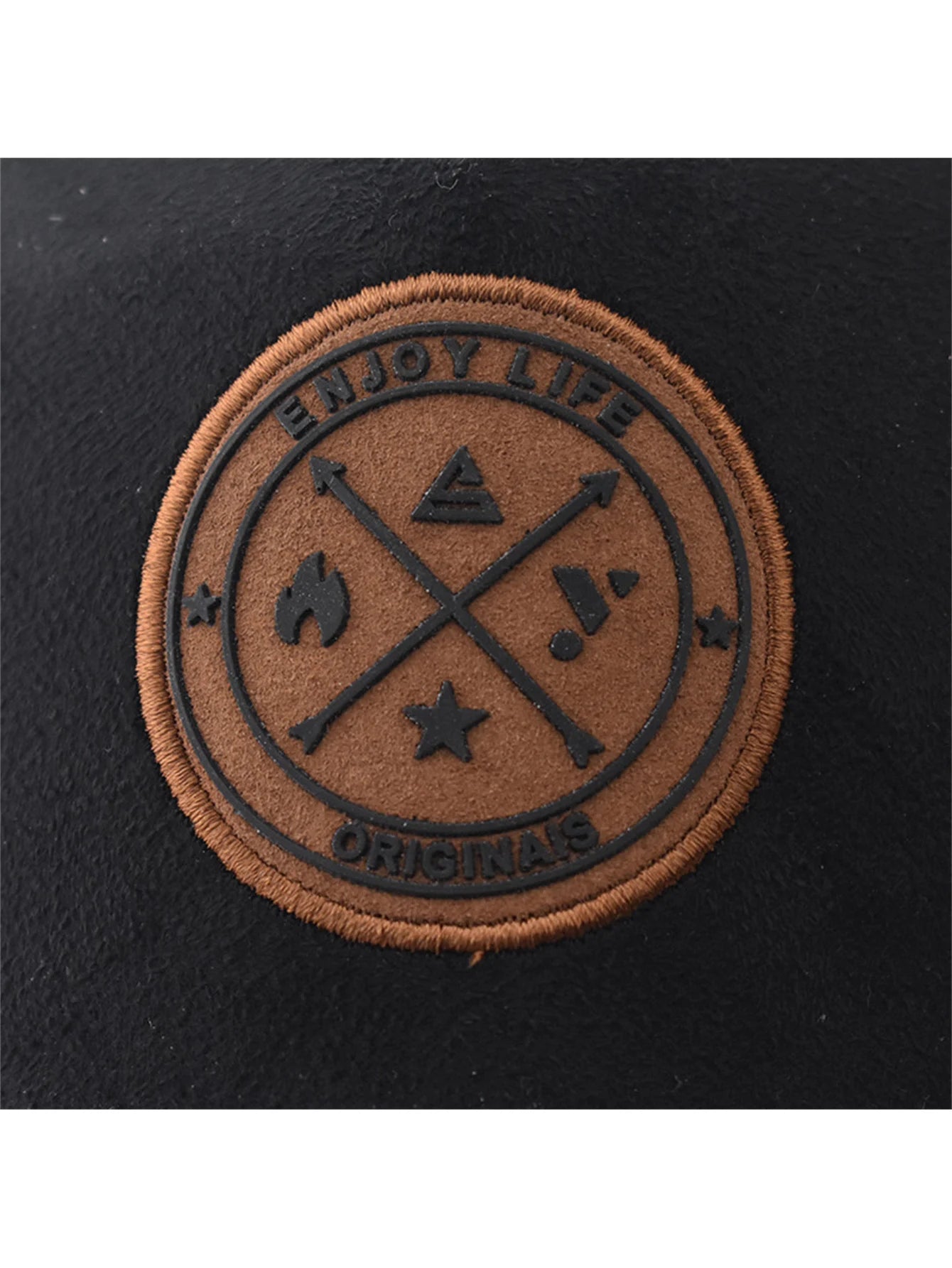 Summer Mesh Baseball Cap Women Men Enjoy Life Letter Patch Snapback Hat