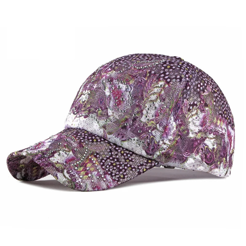 New Lace Hat Women's Thin Breathable Baseball Hats