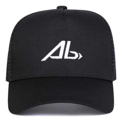 Unisex AB Letter Embroidery Baseball Net Caps
