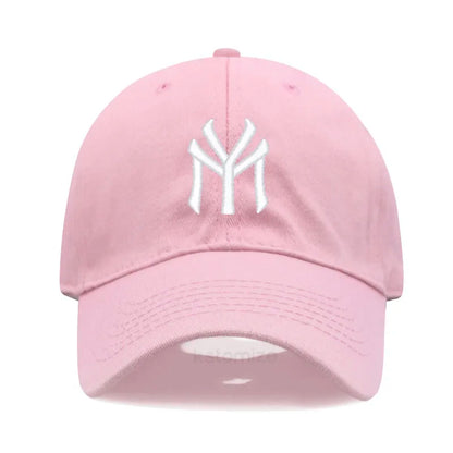 Letter MY Embroidery Baseball Cap Women Men Adjustable