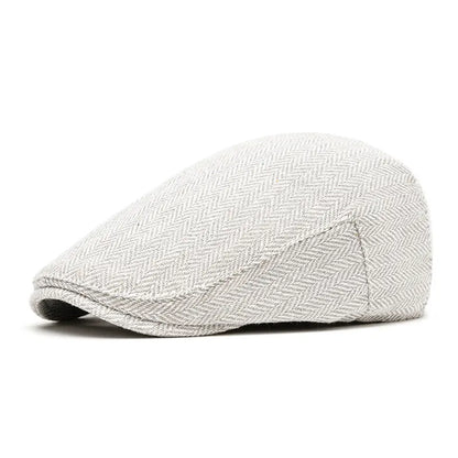 2024 Autumn And Winter Polyester Solid Warm Newsboy Caps