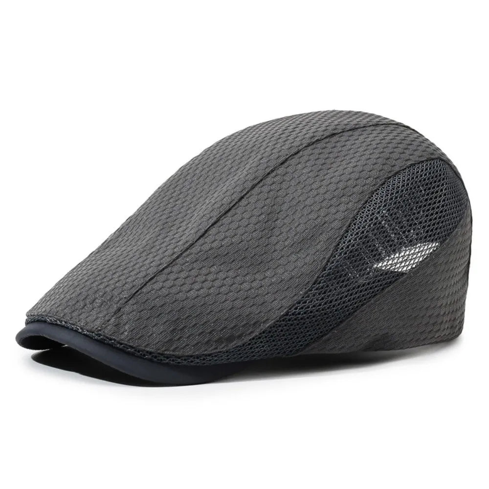 Casual Solid Color Newsboy Caps Adjustable Sun Protection Beret Hats