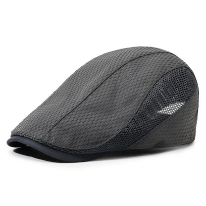 Casual Solid Color Newsboy Caps Adjustable Sun Protection Beret Hats