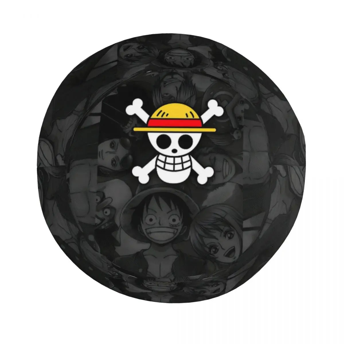 One Piece Straw Hat Luffy Skull Logo Bucket Hat for Teen Beach