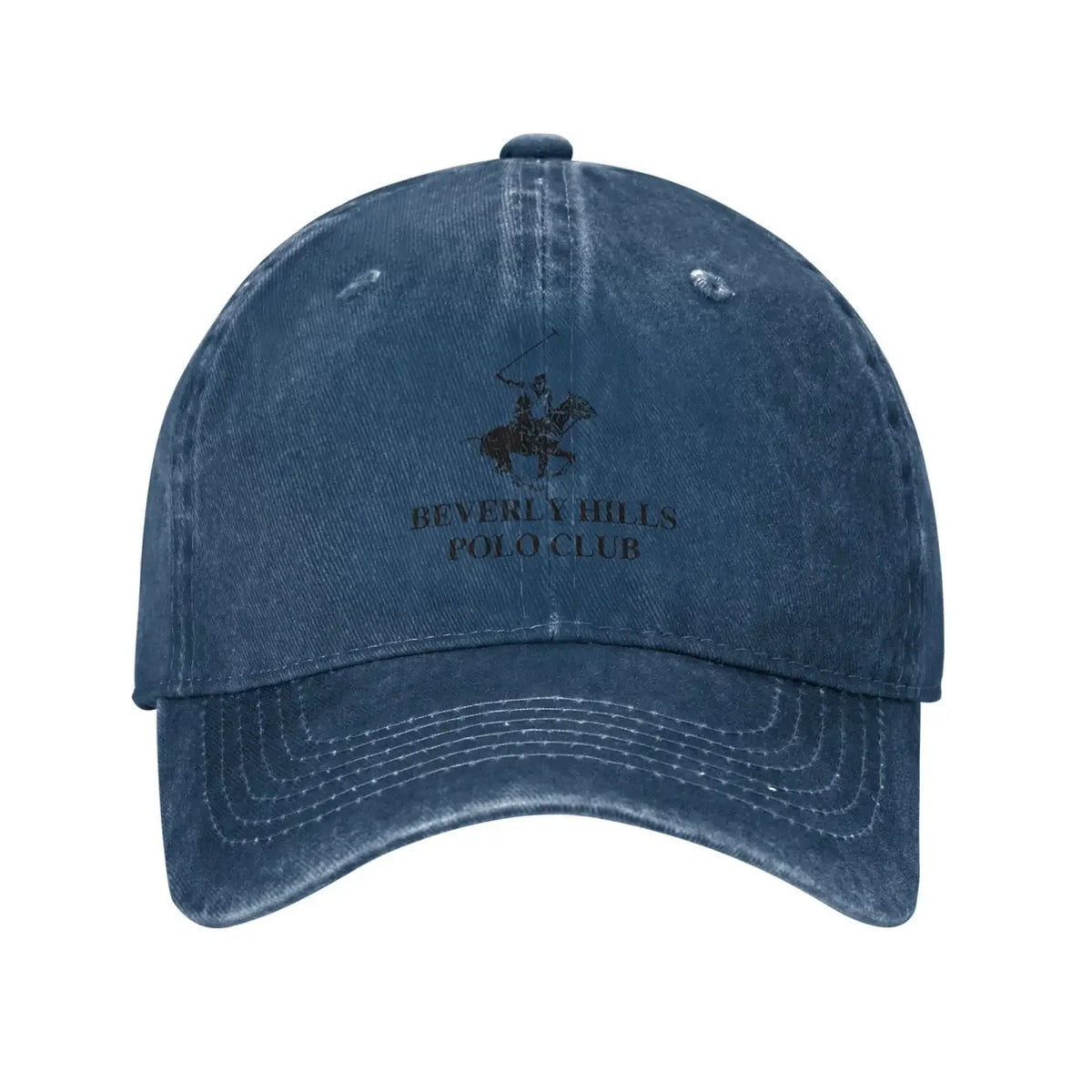 Beverly Hills Club Pattern Printing Baseball Cap Classic Polo Denim Cap