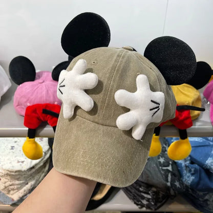 Cute Cartoon Mouse Ears Baseball Cap for Girls Anime