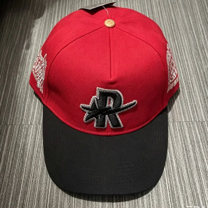 Contrast Brim 3D Embroidered Rough Play Hats