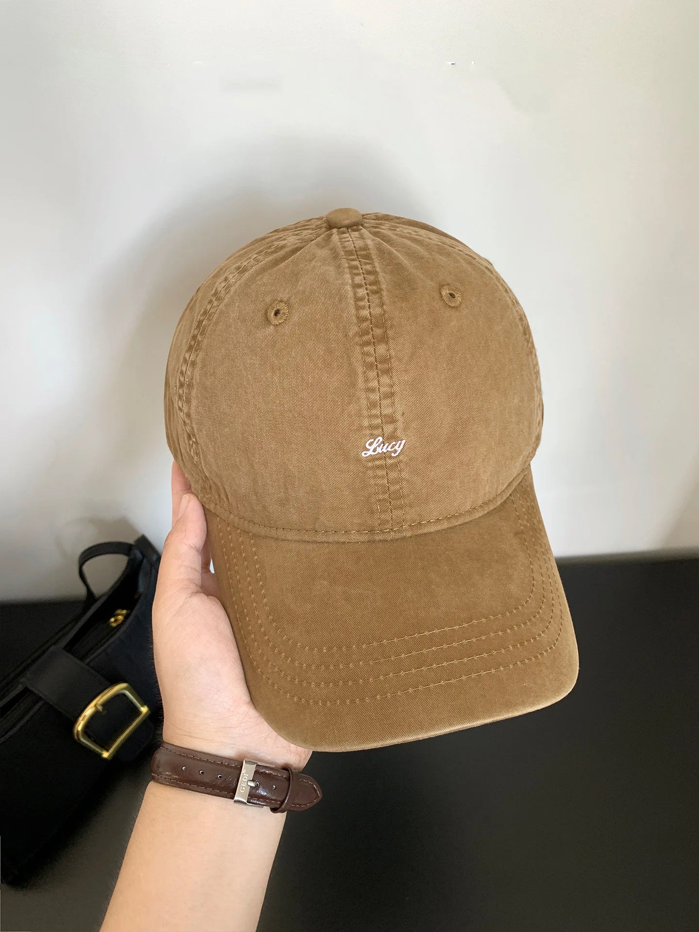 Retro Cotton Baseball Caps Spring Summer Letter Embroidery Sun Hats For Men & Women