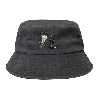 Men Women Distressed Denim Sun Hat  Bob Hat Fishing Cap Hiking