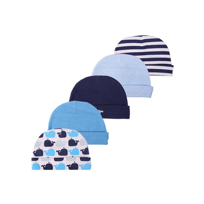 New Born Baby Boy Hats 3/5 Pieces Cotton Baby Girls Hats